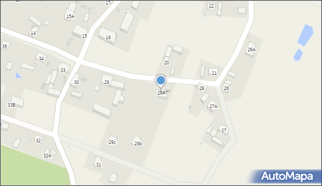 Mierzowice, Mierzowice, 29A, mapa Mierzowice