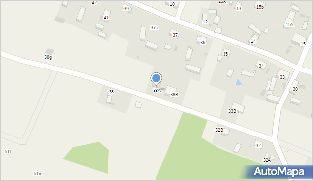 Mierzowice, Mierzowice, 38A, mapa Mierzowice