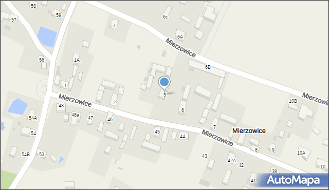 Mierzowice, Mierzowice, 5, mapa Mierzowice