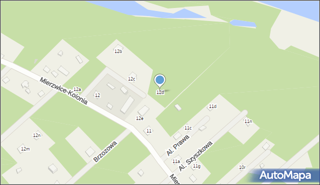 Mierzwice-Kolonia, Mierzwice-Kolonia, 12d, mapa Mierzwice-Kolonia