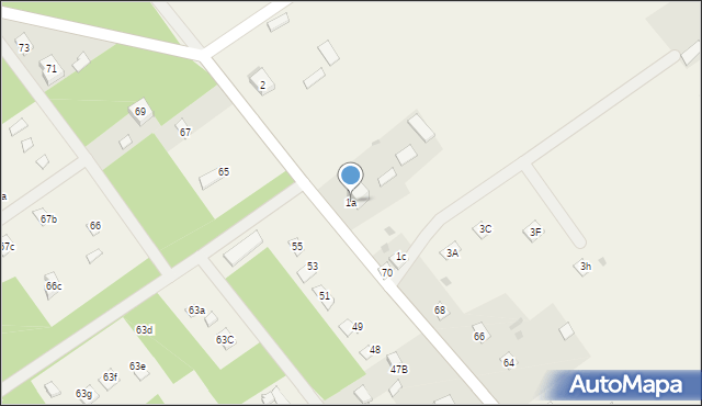 Mierzwice-Kolonia, Mierzwice-Kolonia, 1a, mapa Mierzwice-Kolonia