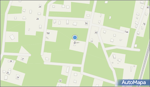 Mierzwice-Kolonia, Mierzwice-Kolonia, 57, mapa Mierzwice-Kolonia