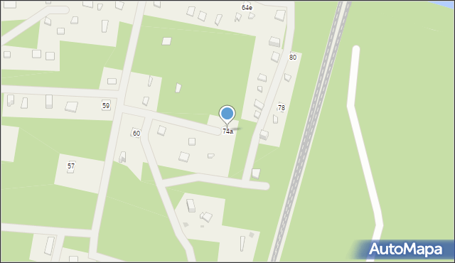 Mierzwice-Kolonia, Mierzwice-Kolonia, 74a, mapa Mierzwice-Kolonia