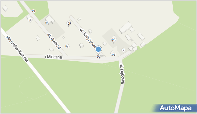 Mierzwice-Kolonia, Mierzwice-Kolonia, 9c, mapa Mierzwice-Kolonia