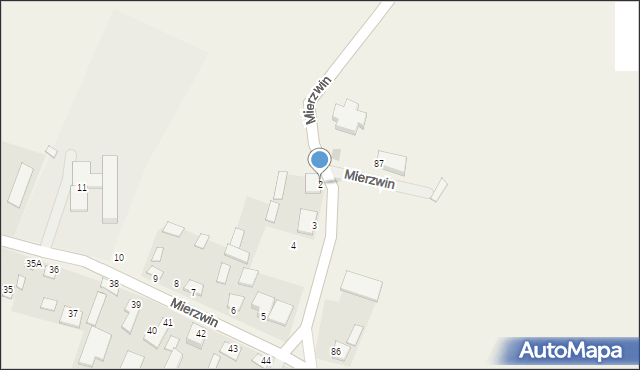 Mierzwin, Mierzwin, 2, mapa Mierzwin