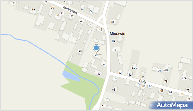 Mierzwin, Mierzwin, 47, mapa Mierzwin