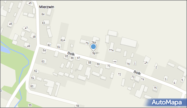 Mierzwin, Mierzwin, 78, mapa Mierzwin