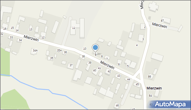 Mierzwin, Mierzwin, 9, mapa Mierzwin