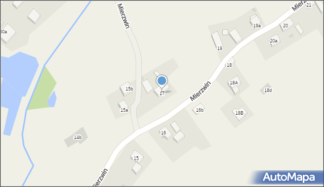 Mierzwin, Mierzwin, 17, mapa Mierzwin