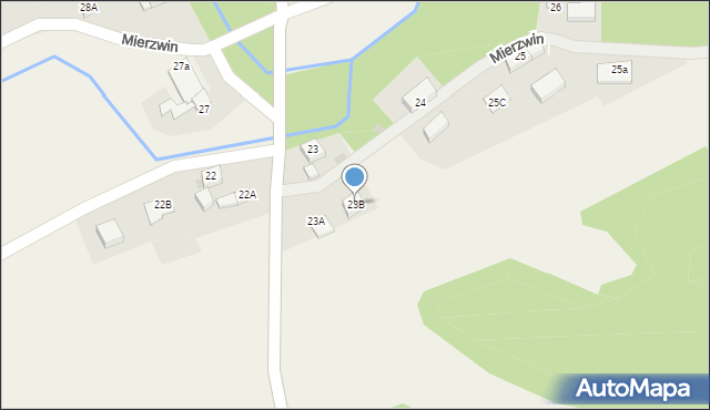 Mierzwin, Mierzwin, 23B, mapa Mierzwin
