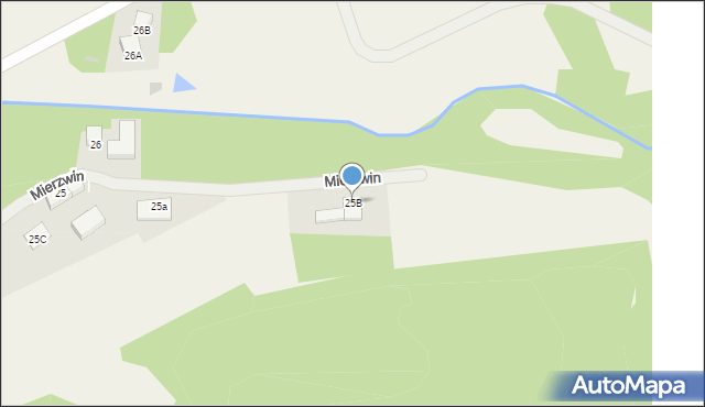 Mierzwin, Mierzwin, 25B, mapa Mierzwin