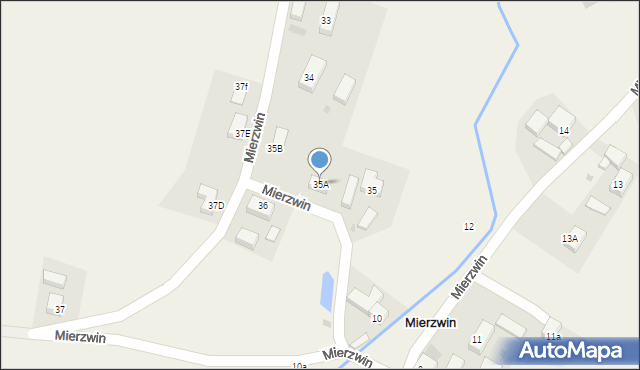Mierzwin, Mierzwin, 35A, mapa Mierzwin