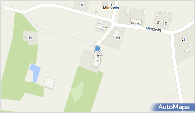 Mierzwin, Mierzwin, 33, mapa Mierzwin