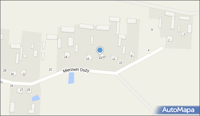 Mierzwin Duży, Mierzwin Duży, 14, mapa Mierzwin Duży