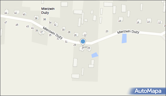 Mierzwin Duży, Mierzwin Duży, 27, mapa Mierzwin Duży
