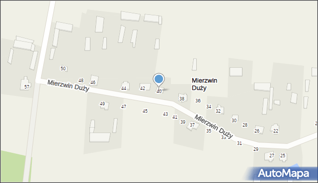 Mierzwin Duży, Mierzwin Duży, 40, mapa Mierzwin Duży