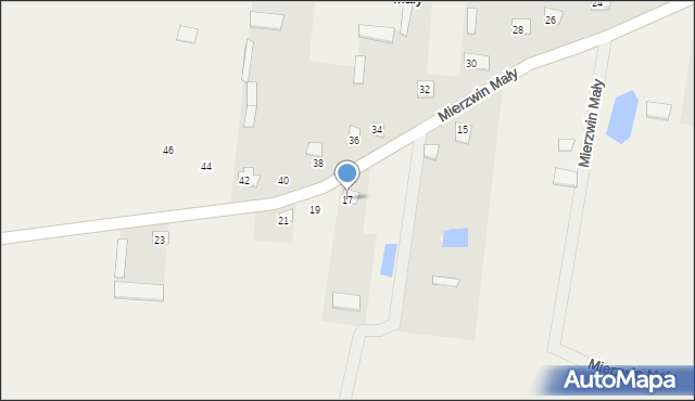 Mierzwin Mały, Mierzwin Mały, 17, mapa Mierzwin Mały