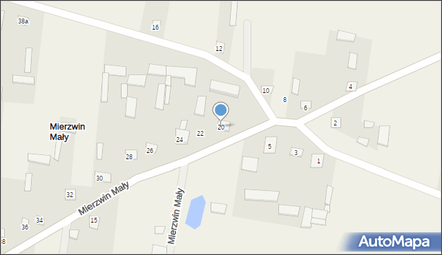 Mierzwin Mały, Mierzwin Mały, 20, mapa Mierzwin Mały