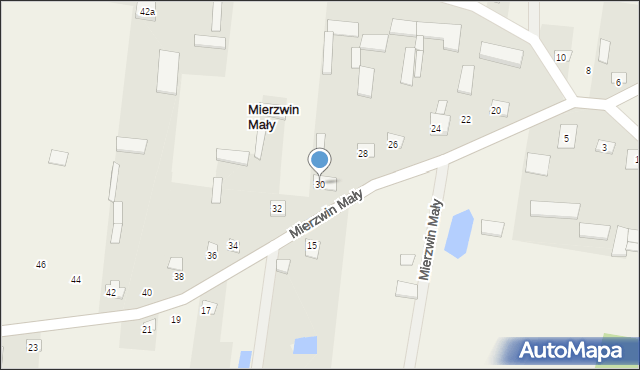 Mierzwin Mały, Mierzwin Mały, 30, mapa Mierzwin Mały