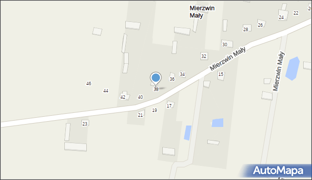 Mierzwin Mały, Mierzwin Mały, 38, mapa Mierzwin Mały