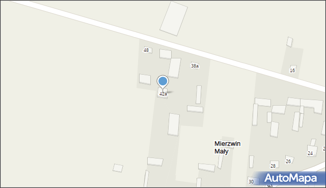 Mierzwin Mały, Mierzwin Mały, 42a, mapa Mierzwin Mały