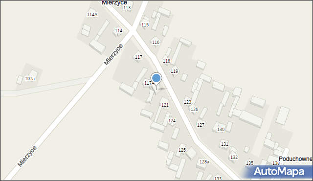 Mierzyce, Mierzyce, 120, mapa Mierzyce