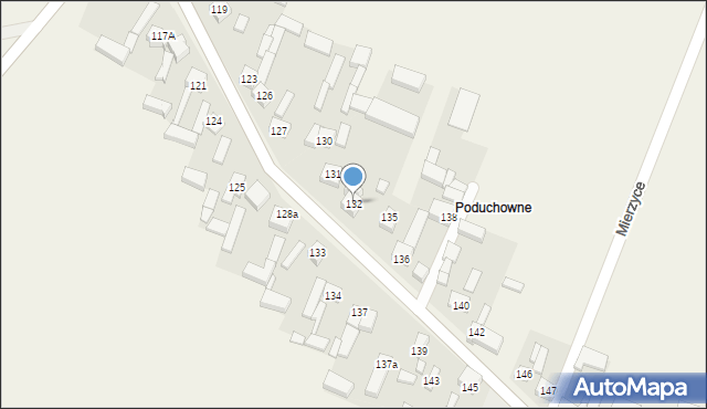 Mierzyce, Mierzyce, 132, mapa Mierzyce