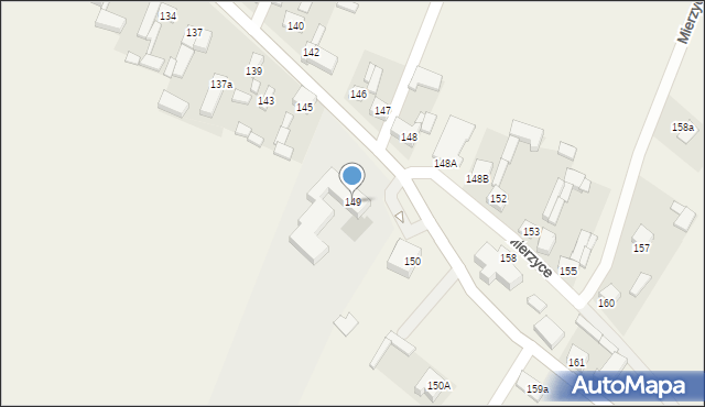 Mierzyce, Mierzyce, 149, mapa Mierzyce