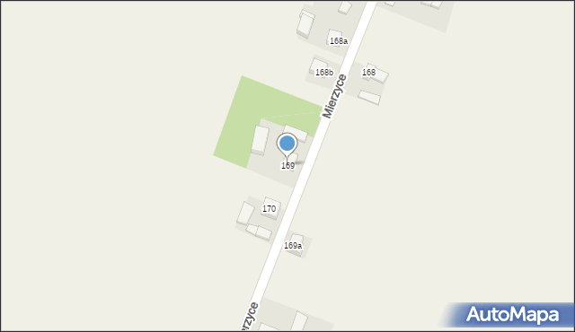 Mierzyce, Mierzyce, 169, mapa Mierzyce