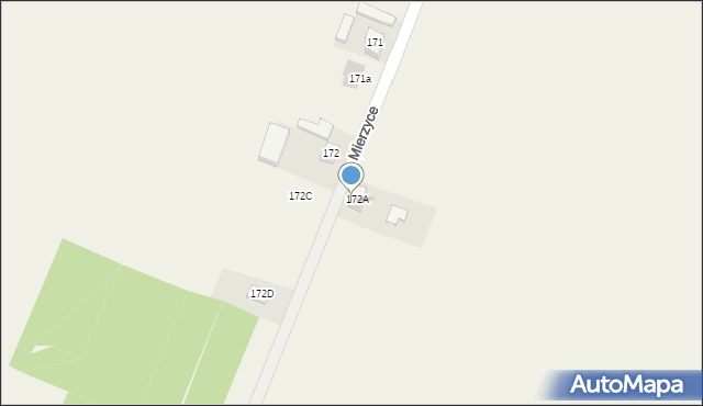 Mierzyce, Mierzyce, 172b, mapa Mierzyce