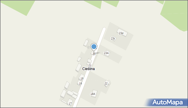 Mierzyce, Mierzyce, 20, mapa Mierzyce