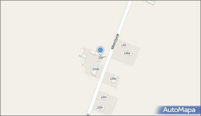 Mierzyce, Mierzyce, 200, mapa Mierzyce