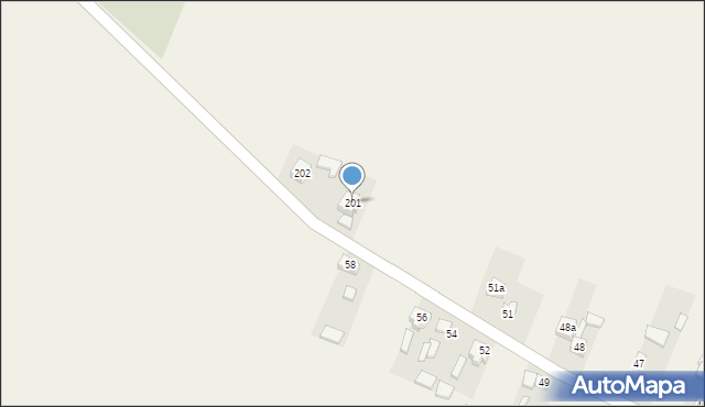 Mierzyce, Mierzyce, 201, mapa Mierzyce