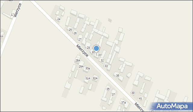 Mierzyce, Mierzyce, 31, mapa Mierzyce