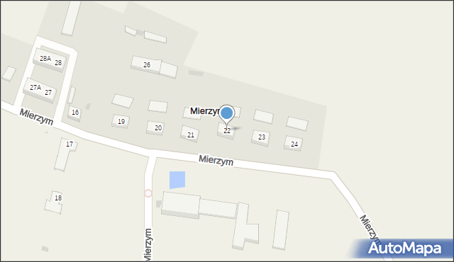 Mierzym, Mierzym, 22, mapa Mierzym