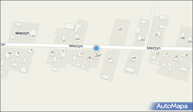 Mierzyn, Mierzyn, 12A, mapa Mierzyn