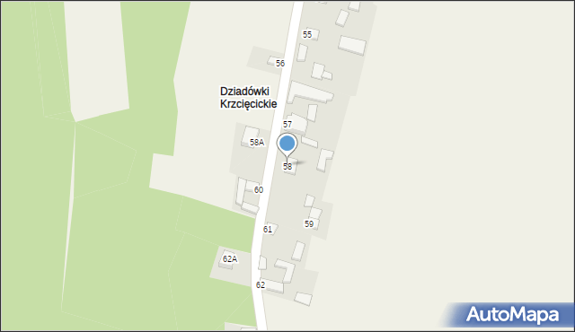 Mierzyn, Mierzyn, 58, mapa Mierzyn