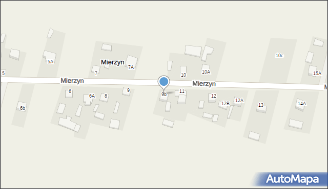 Mierzyn, Mierzyn, 9b, mapa Mierzyn