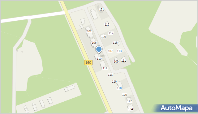 Mierzyn, Mierzyn, 110B, mapa Mierzyn