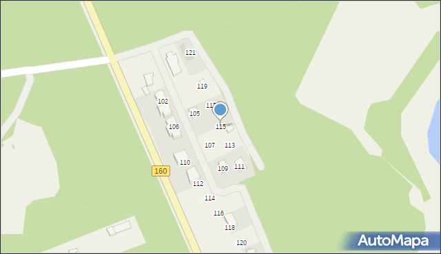 Mierzyn, Mierzyn, 115, mapa Mierzyn