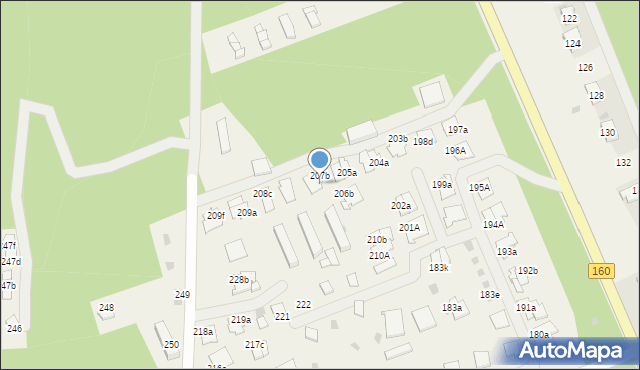 Mierzyn, Mierzyn, 207a, mapa Mierzyn