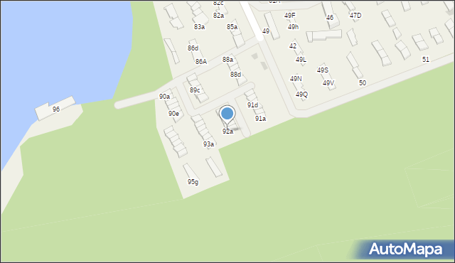 Mierzyn, Mierzyn, 92a, mapa Mierzyn