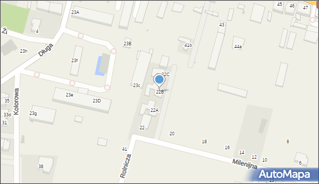 Mierzyn, Milenijna, 22B, mapa Mierzyn