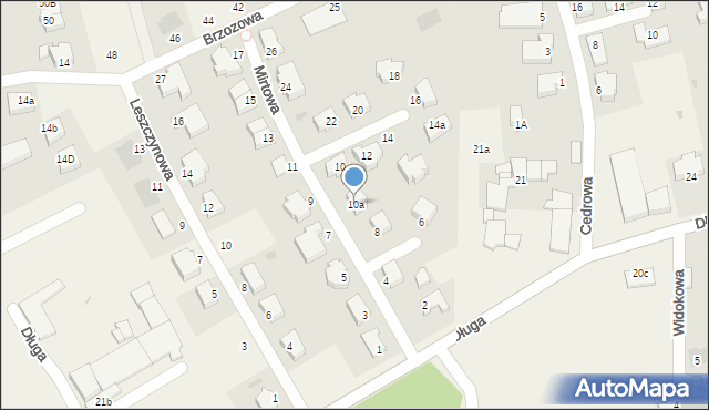 Mierzyn, Mirtowa, 10a, mapa Mierzyn