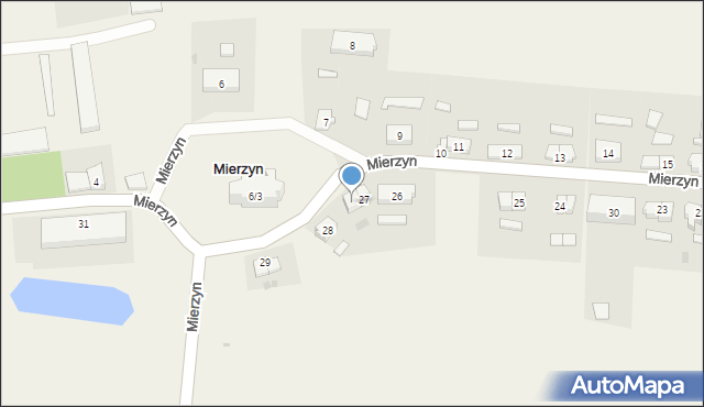 Mierzyn, Mierzyn, 27/1, mapa Mierzyn