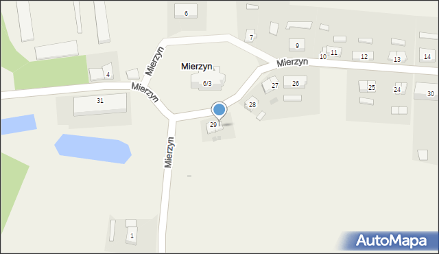 Mierzyn, Mierzyn, 29a, mapa Mierzyn