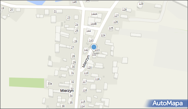 Mierzyn, Mierzyn, 122, mapa Mierzyn