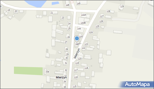 Mierzyn, Mierzyn, 142, mapa Mierzyn