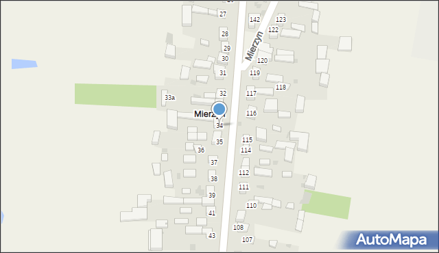 Mierzyn, Mierzyn, 34, mapa Mierzyn