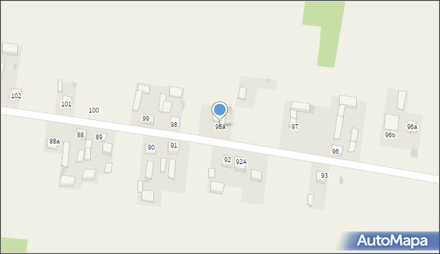 Mierzyn, Mierzyn, 98a, mapa Mierzyn